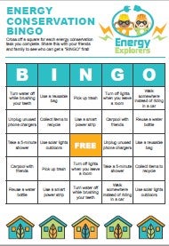 Energy Savings BINGO