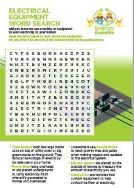 Equipment Word Search