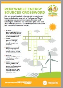 Renewable Energy Crossword