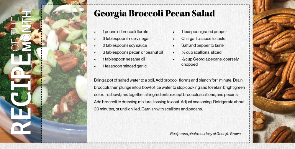 Georgia Broccoli Pecan Salad recipe