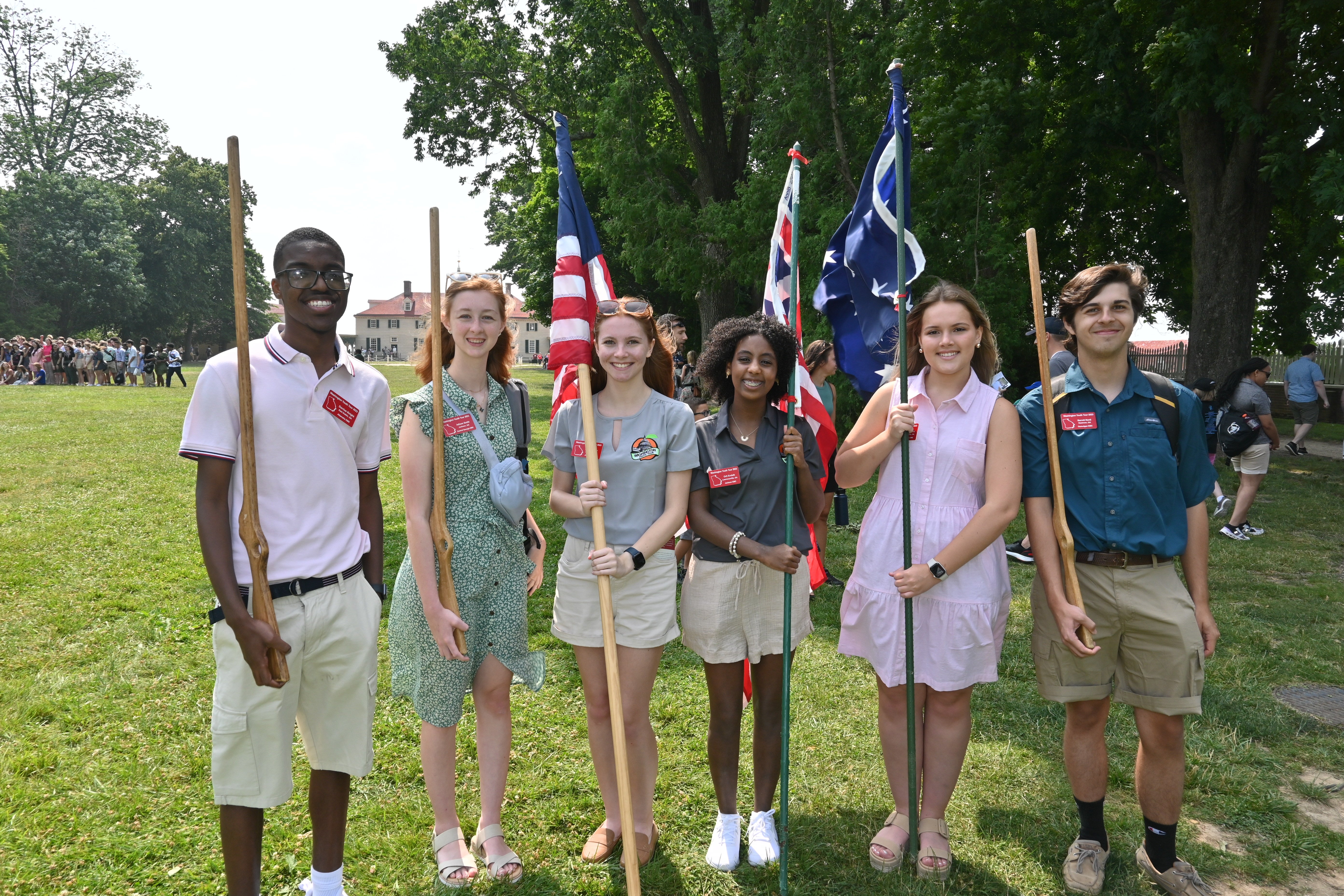 marching at Mount Vernon