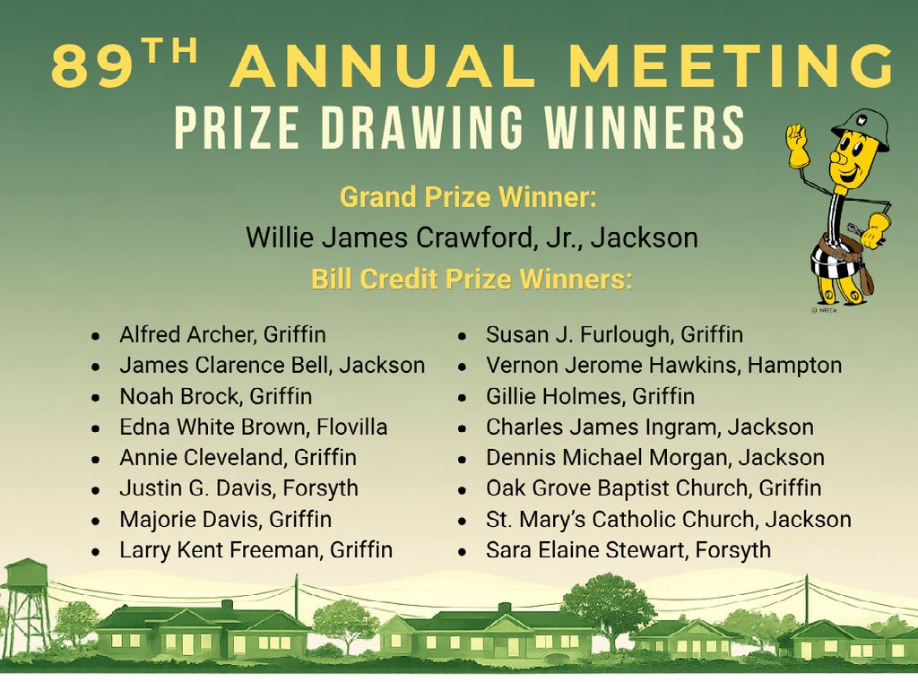 list of annual meeting prize drawing winners